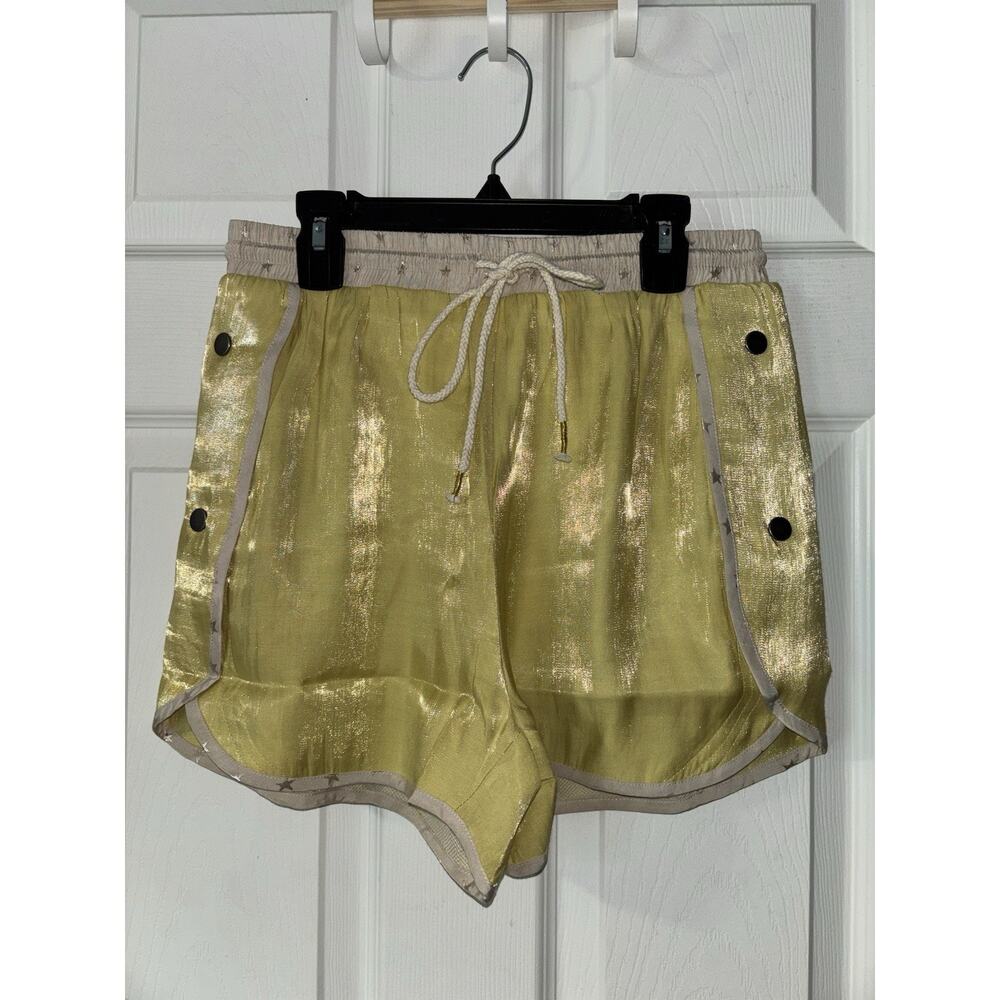 Mystree S Small Yellow Silky Shorts Net Liner NWT